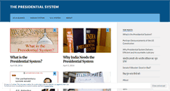 Desktop Screenshot of presidentialsystem.org