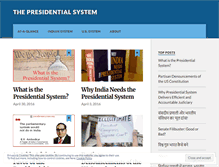 Tablet Screenshot of presidentialsystem.org